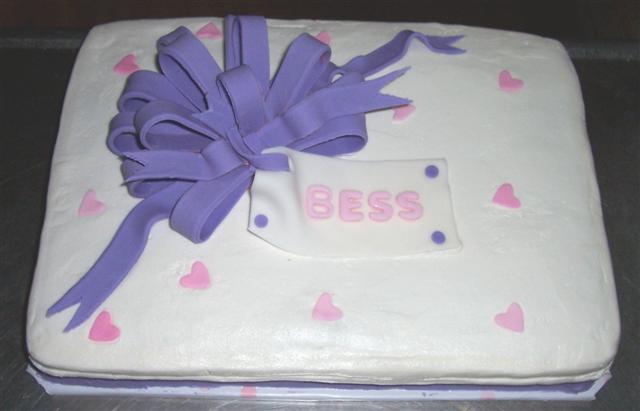 Pink and Purple Birthday Sheet Cake