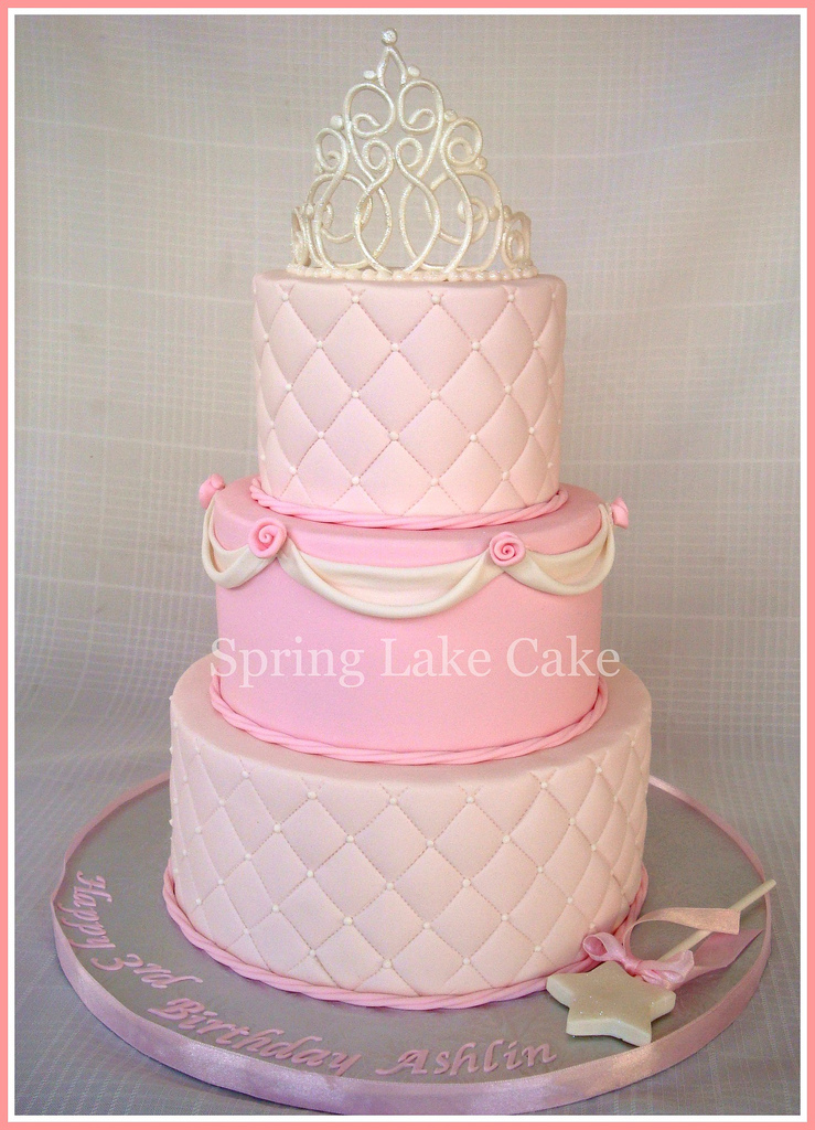 Pink Princess Birthday Cake