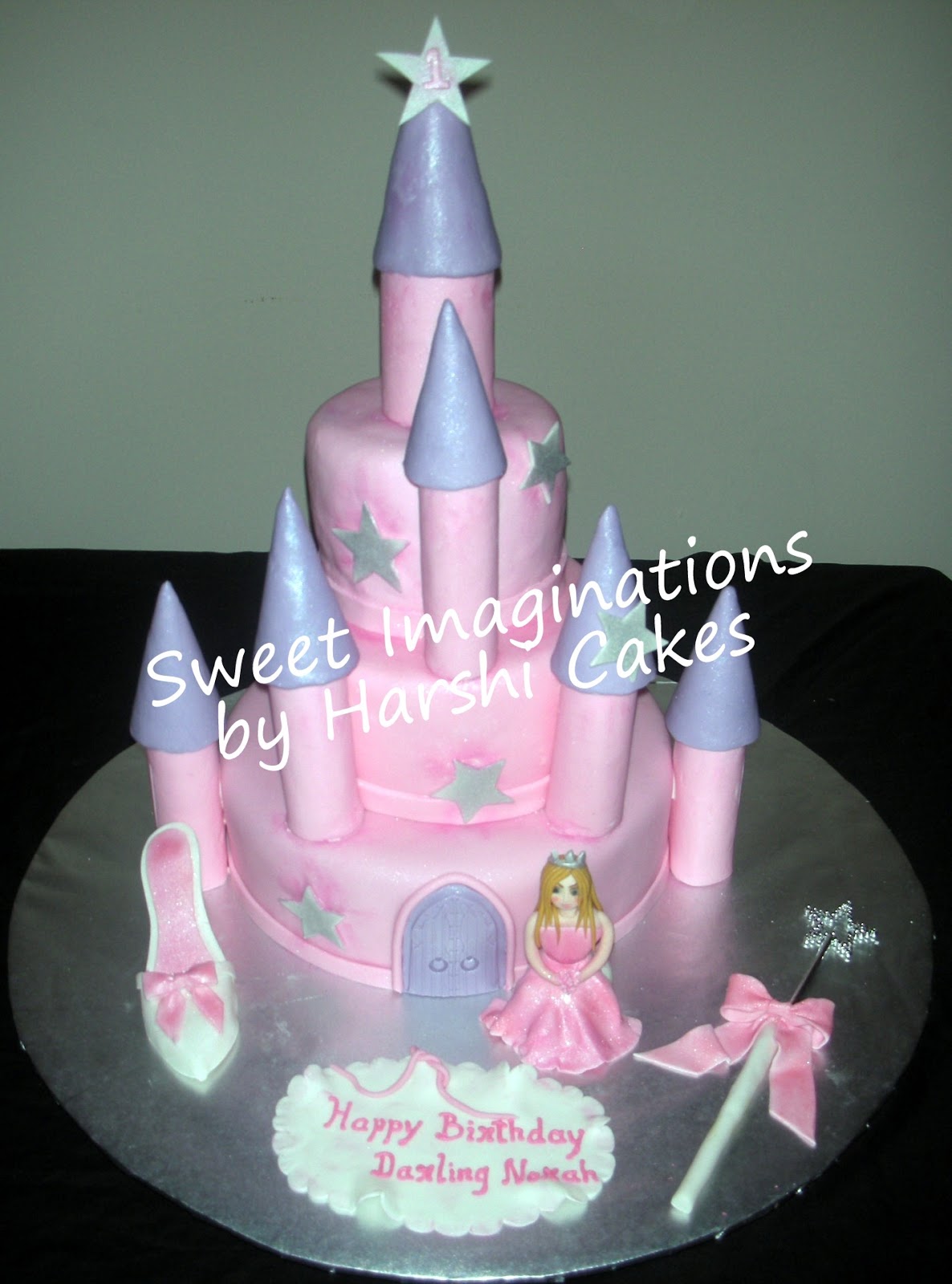 Princess 1st Birthday Cake