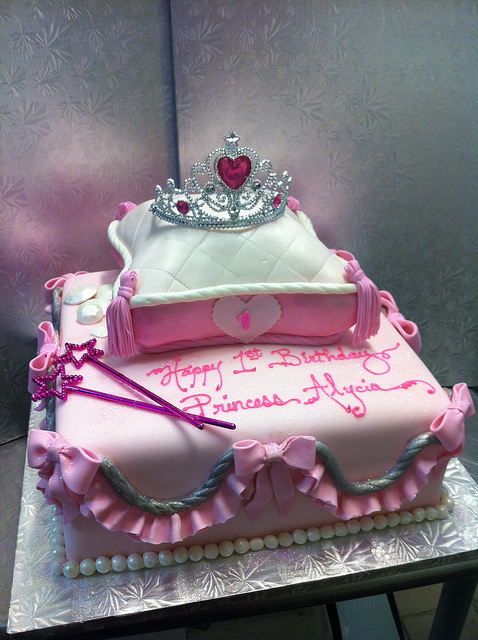 Princess 1st Birthday Cake