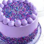 Purple Birthday Cake