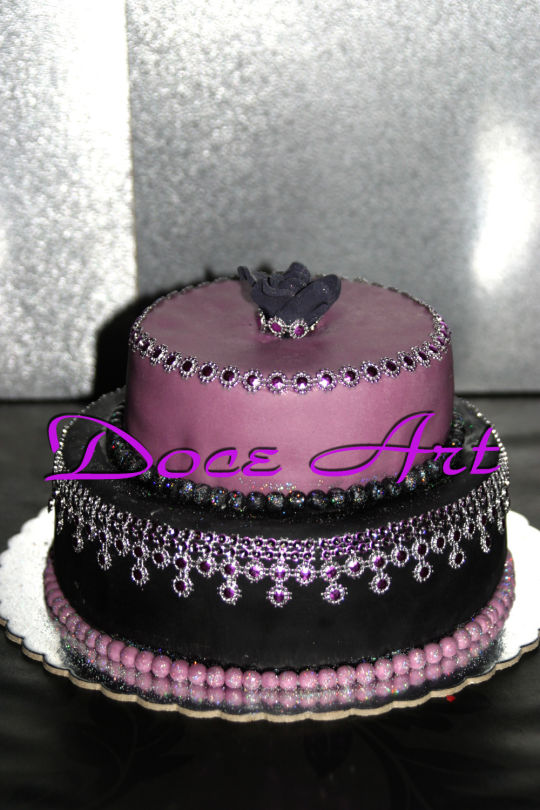 Purple Diamond Cake