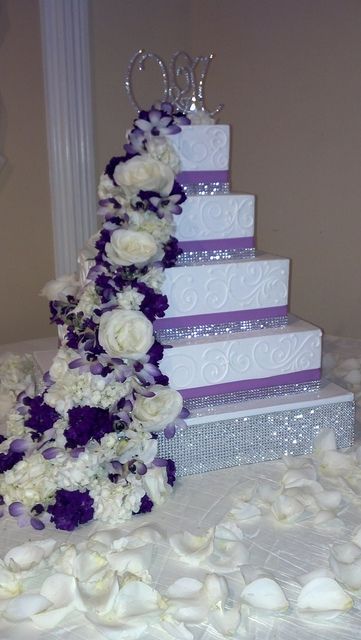 11 Photos of Diamond And Purple Cakes