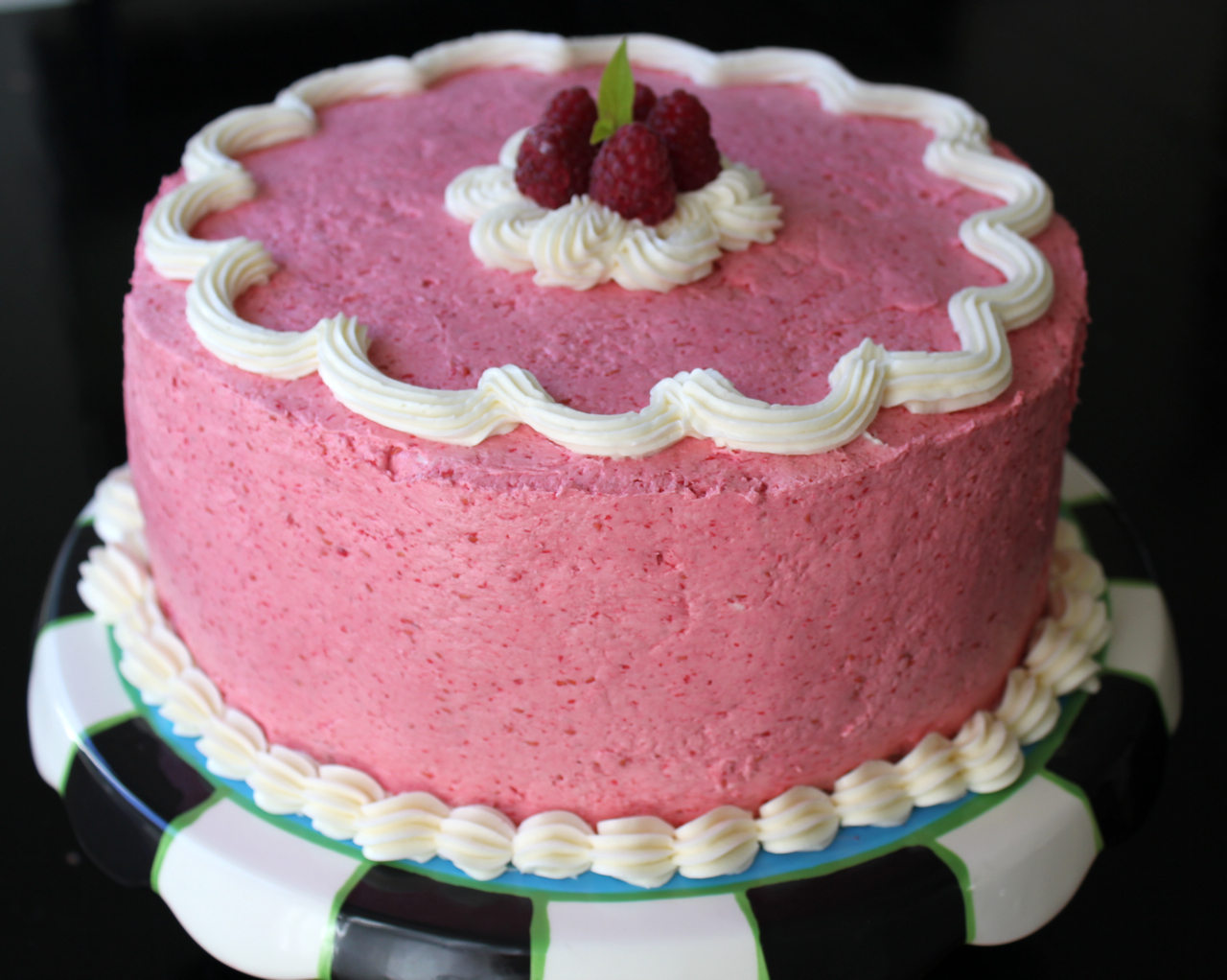 11 Photos of Raspberry Color Birthday Cakes