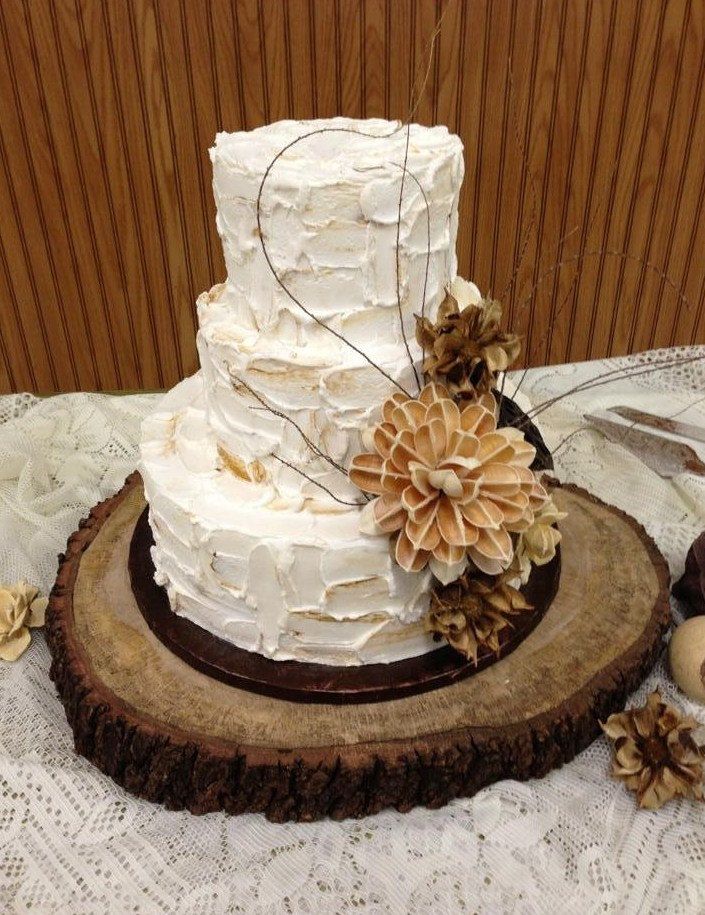 12 Cake Stands For Rustic Wedding Cakes Photo Rustic Wood Cake