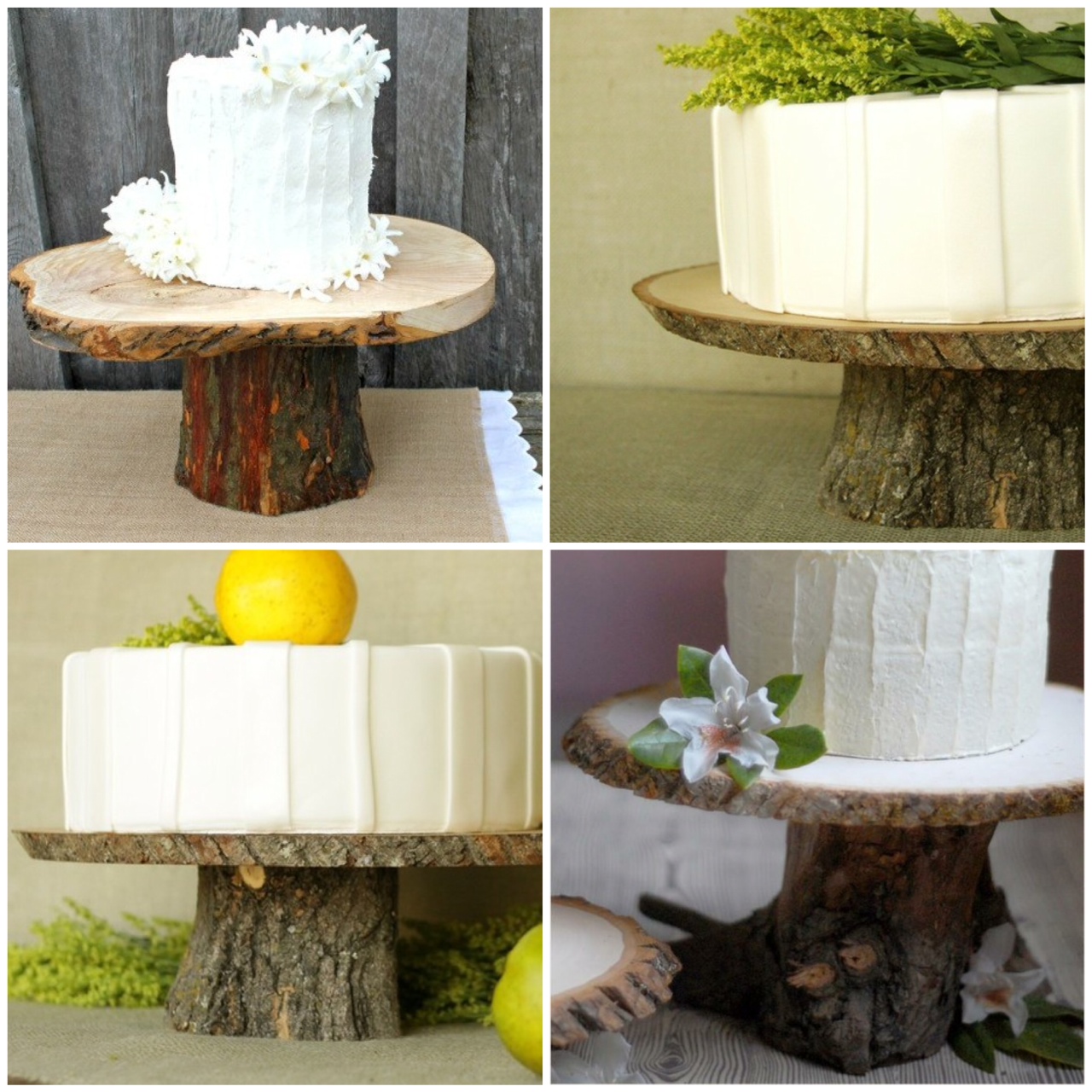 12 Cake Stands For Rustic Wedding Cakes Photo Rustic Wood Cake