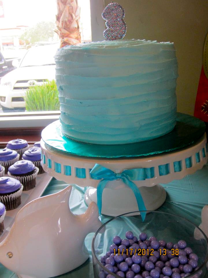 12 Photos of Chic Blue Ombre Birthday Cakes