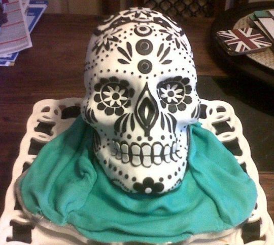 Skull Birthday Cake