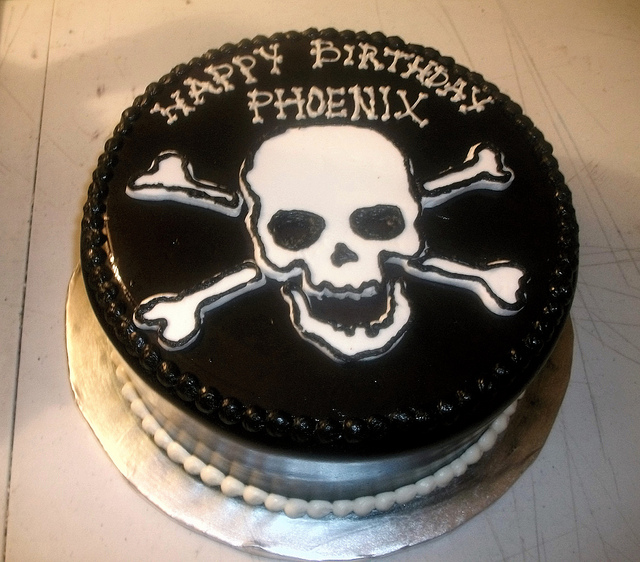 Skull Birthday Cake