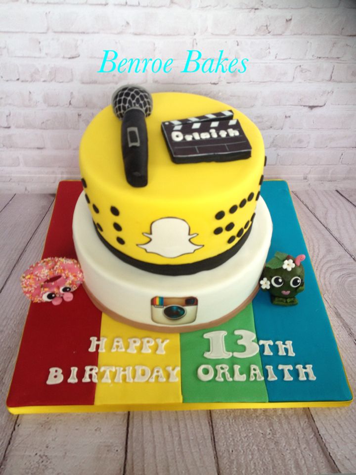 Snapchat Birthday Cake