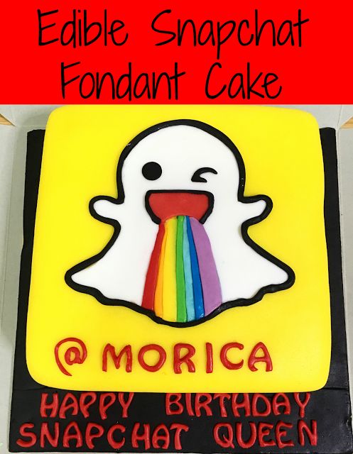 Snapchat Birthday Cake