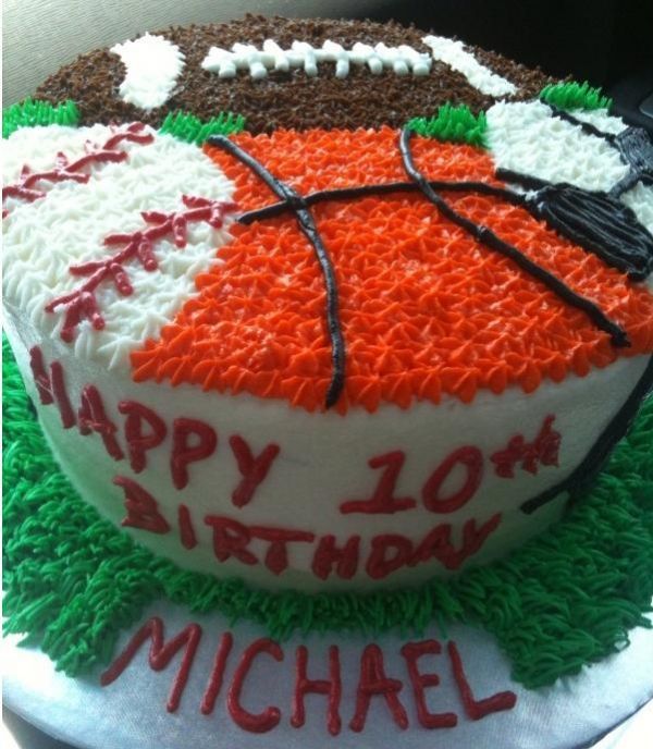 11 Photos of All Sports Birthday Cupcakes