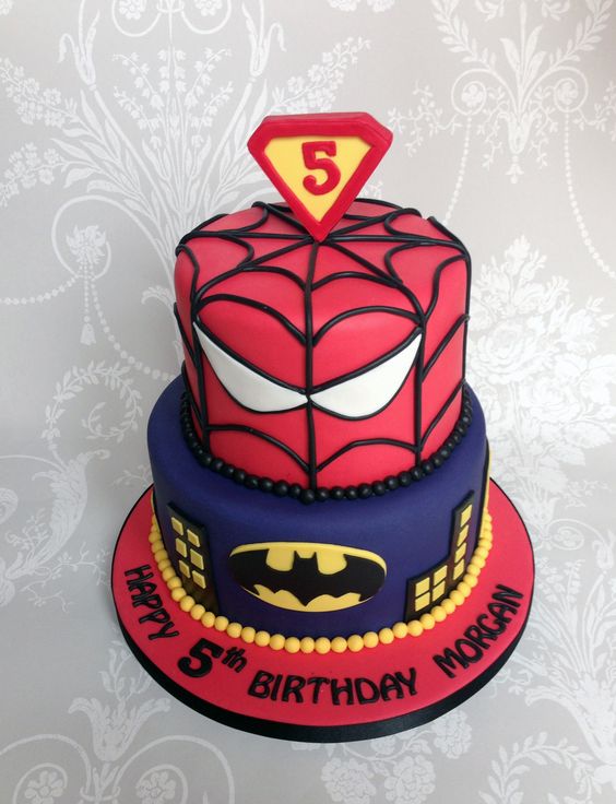 Superhero Birthday Cake Number 5