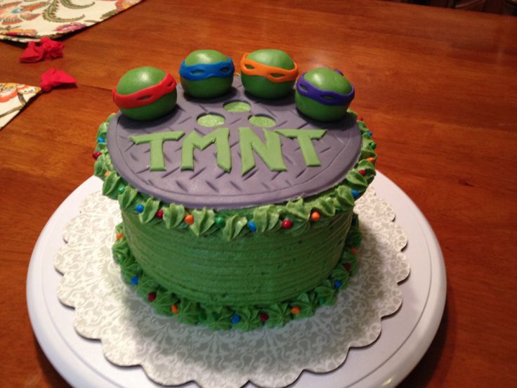 Teenage Mutant Ninja Turtles Birthday Cake