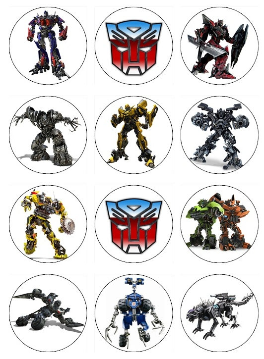 Transformer Cupcake Toppers