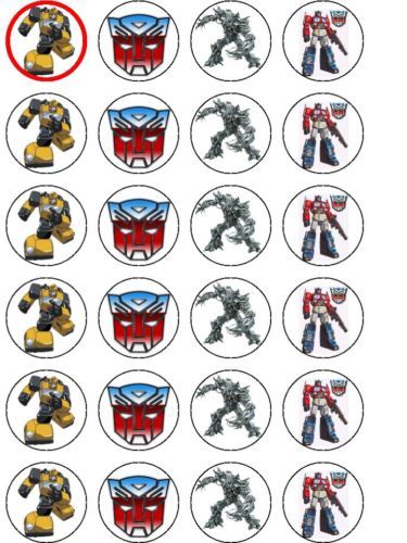 Transformers Birthday Cake Toppers