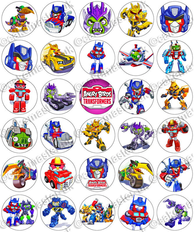 Transformers Printable Cupcake Toppers