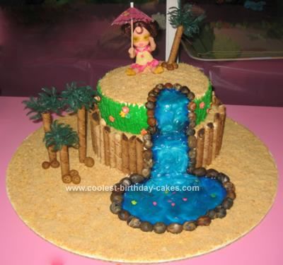 Waterfall Birthday Cake