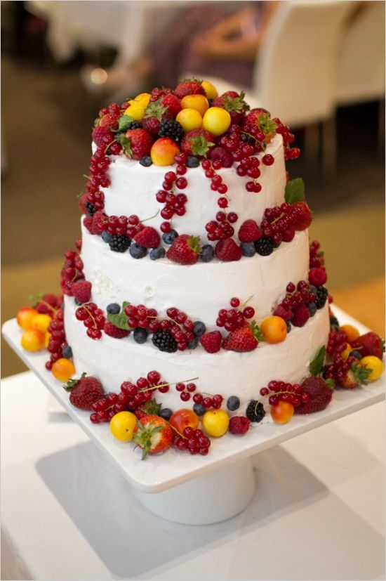 Wedding Cake with Fruit