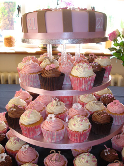 21st Birthday Cupcakes