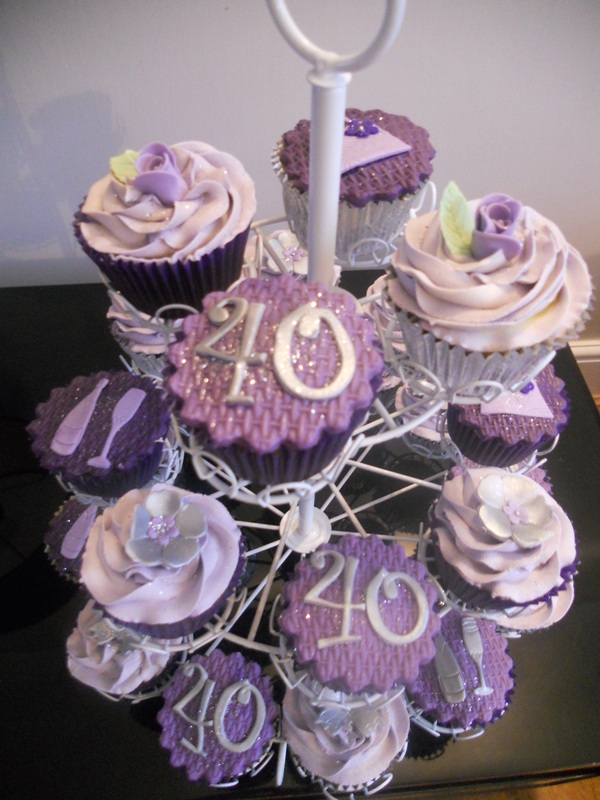 40th Birthday Cupcake Ideas