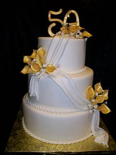 50th Wedding Anniversary Cake Ideas