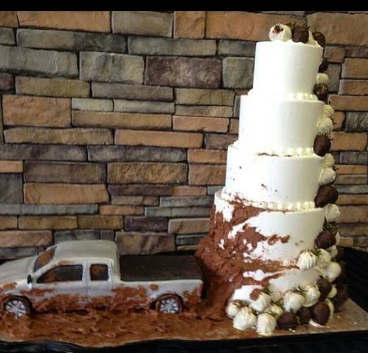 12 Country Redneck Wedding Cakes Photo Redneck Mud Truck Wedding