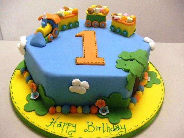 Baby Boy 1st Birthday Cake