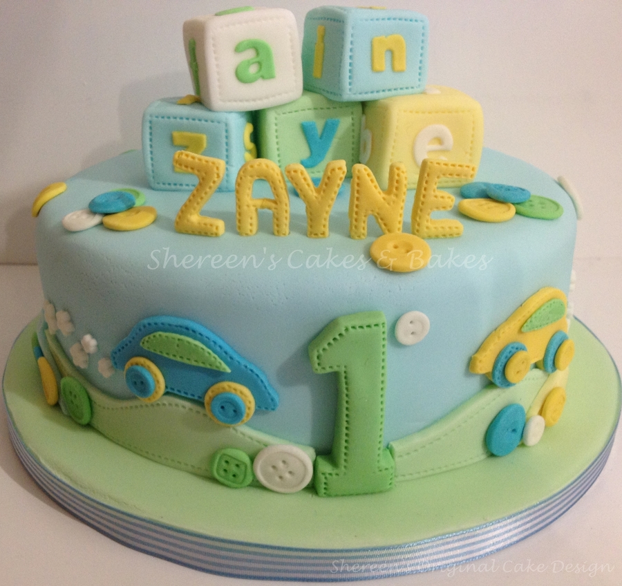 Baby Boy 1st Birthday Cake