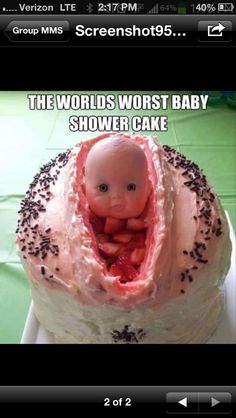 Baby Shower Cake Fail