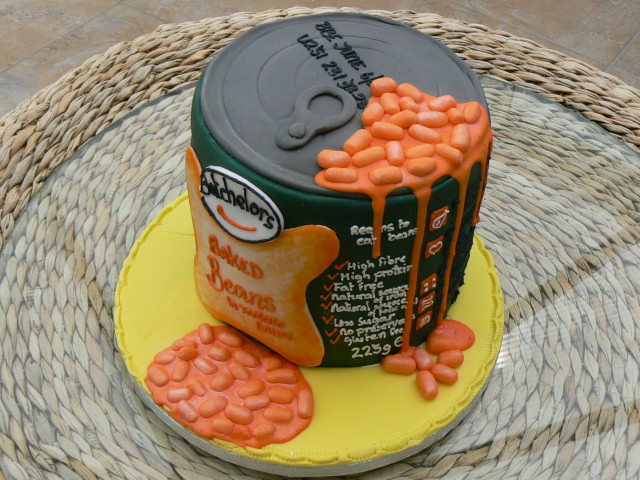 Baked Bean Birthday Cake