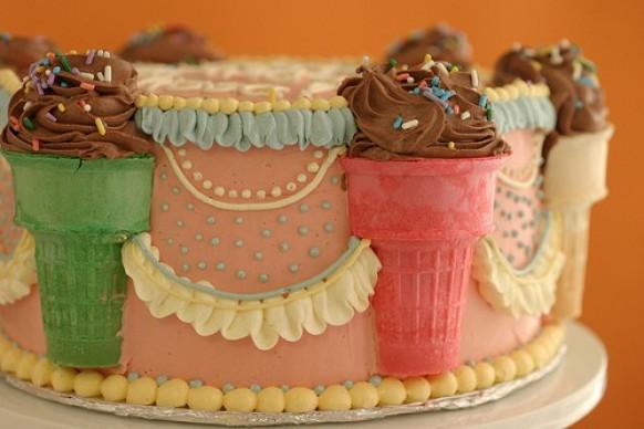 Birthday Cake Ice Cream Cones