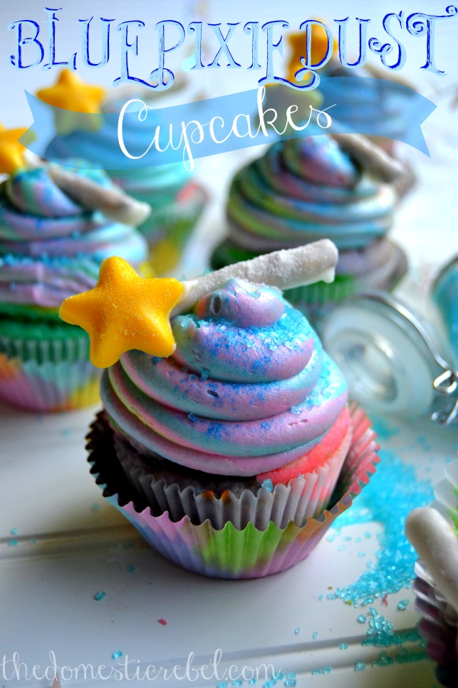 Blue Pixie Dust Cupcakes