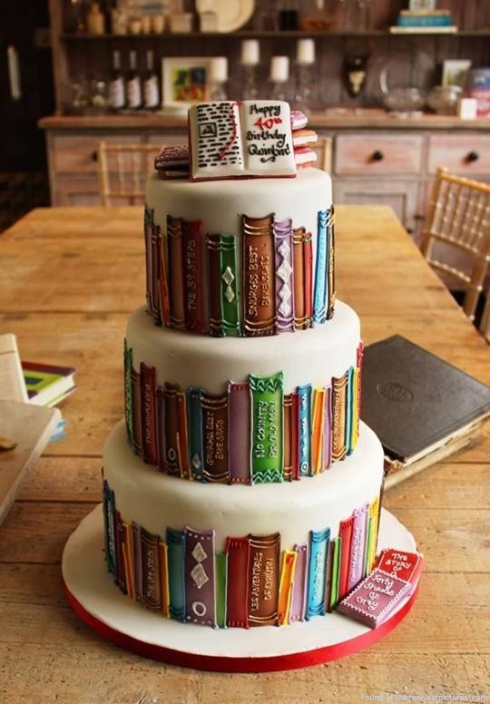 8 Photos of Birthday Cakes For Cake Decoration With Books