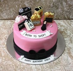 Born to Shop Birthday Cake