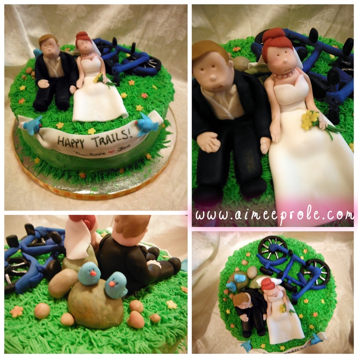 Bride and Groom Bridal Shower Cakes