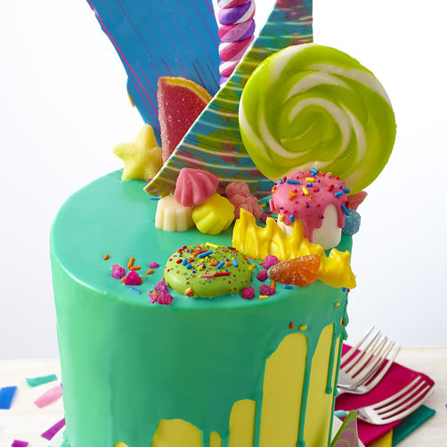 Bright Candy Explosion Cake