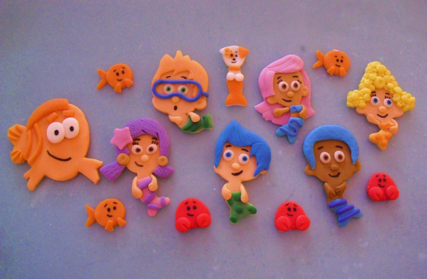 9 Simple Fondant Bubble Guppies Cupcakes Photo - Bubble Guppy Fondant ...