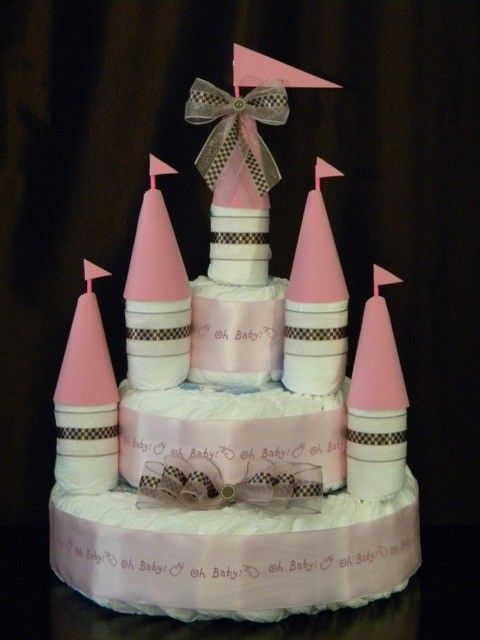 Castle Diaper Cake