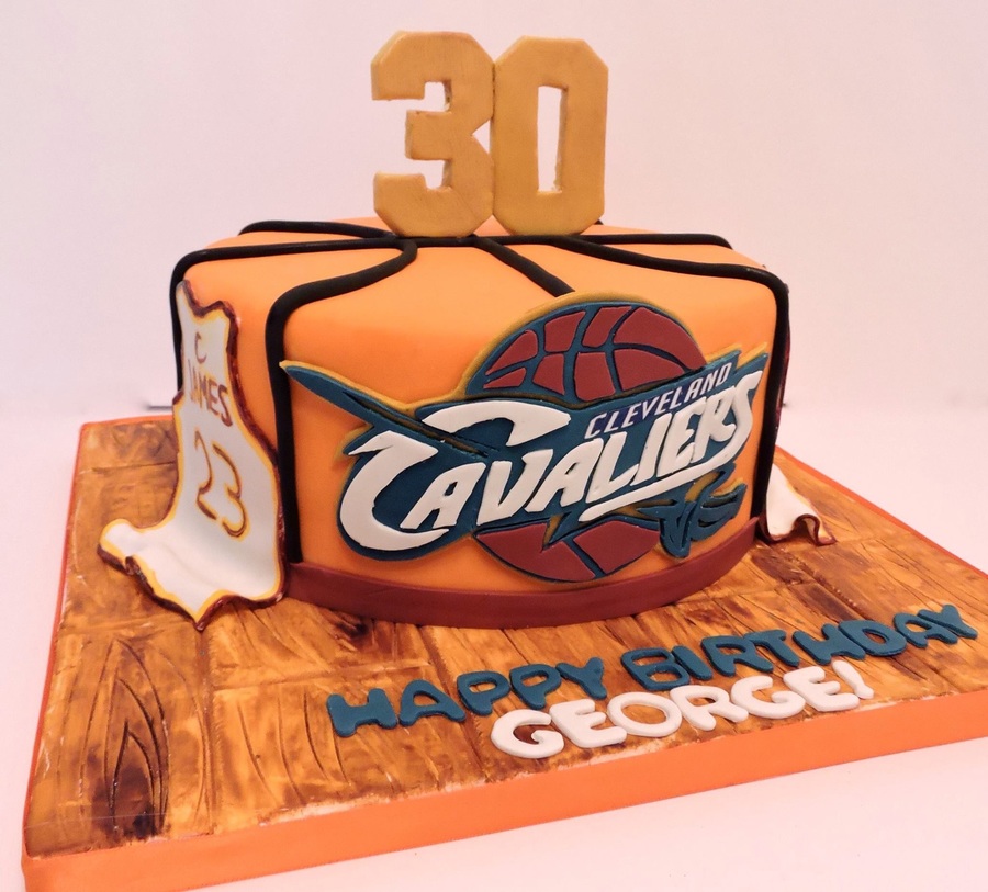 Cavaliers Basketball Birthday Cake