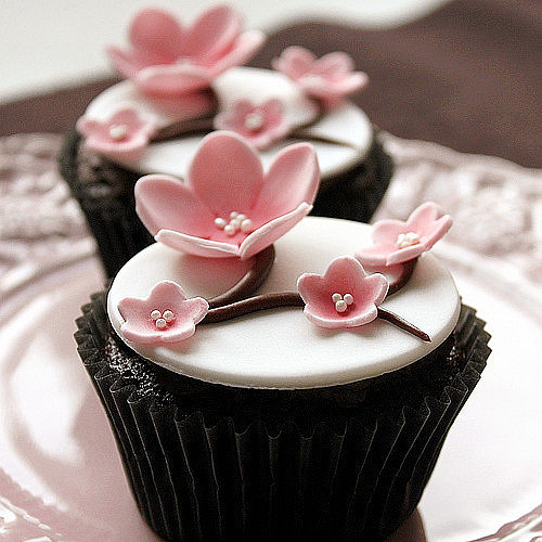 Cherry Blossom Cupcakes