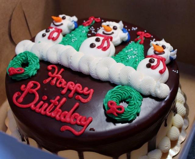 Christmas Chocolate Birthday Cake