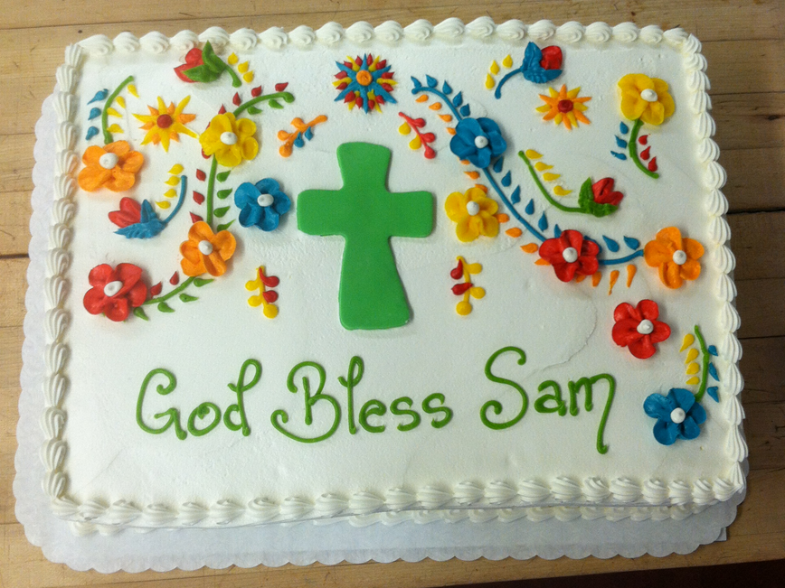 Communion Baptism Sheet Cake