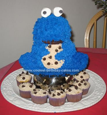 Cookie Monster Birthday Cake