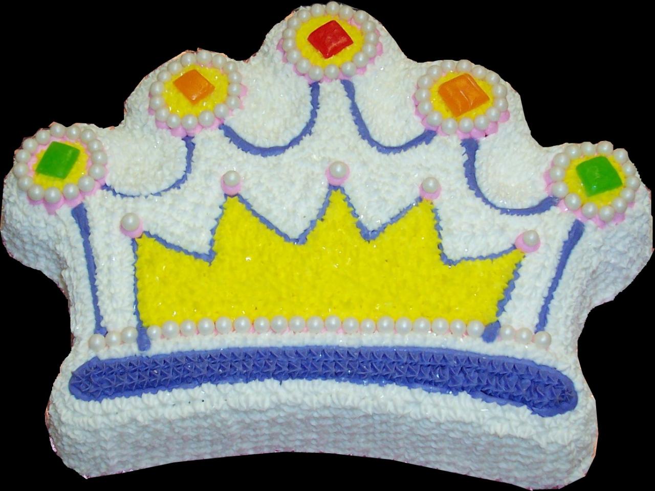 Crown Shaped Birthday Cake