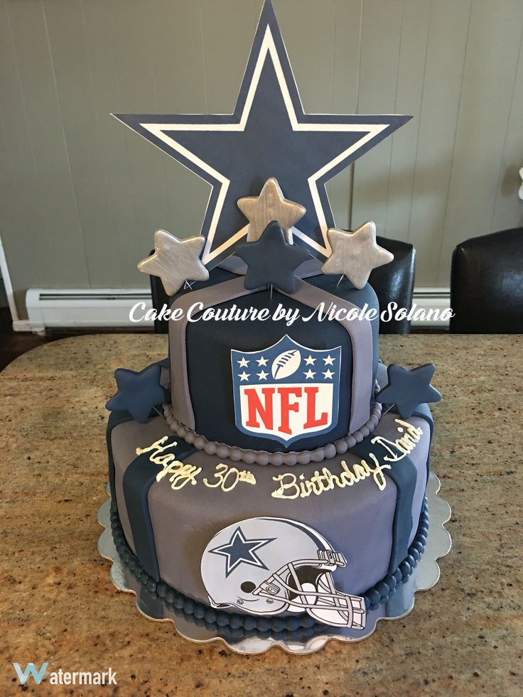 Dallas Cowboys Football Birthday Cake