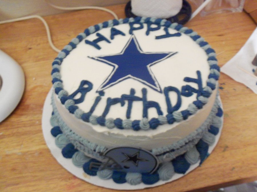 Dallas Cowboys Happy Birthday Cake