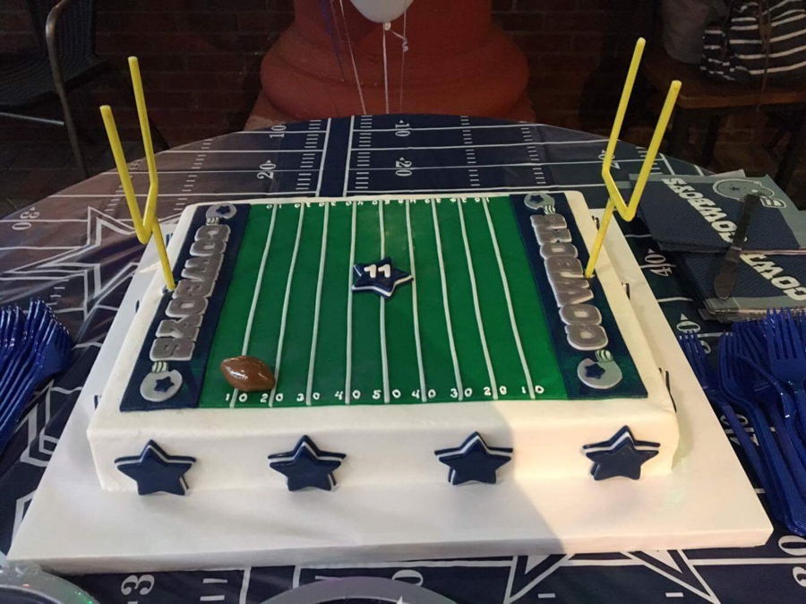 Dallas Cowboys Sheet Cake