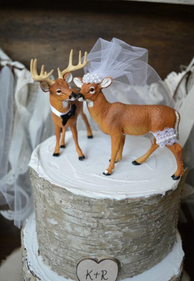 Deer Hunting Wedding Cake Topper