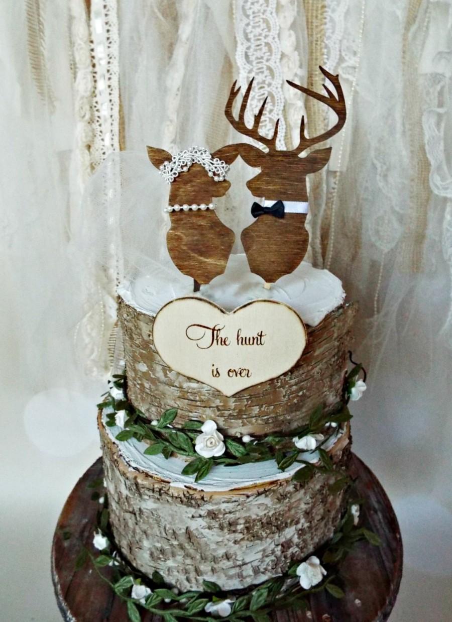 Deer Wedding Cake Topper